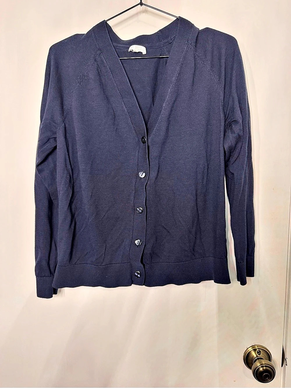 J. Jill Cotton Cardigan in Blue